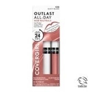 Covergirl Outlast All Day Lip Color Duo 120 Dusty Blush Longwear + Topcoat